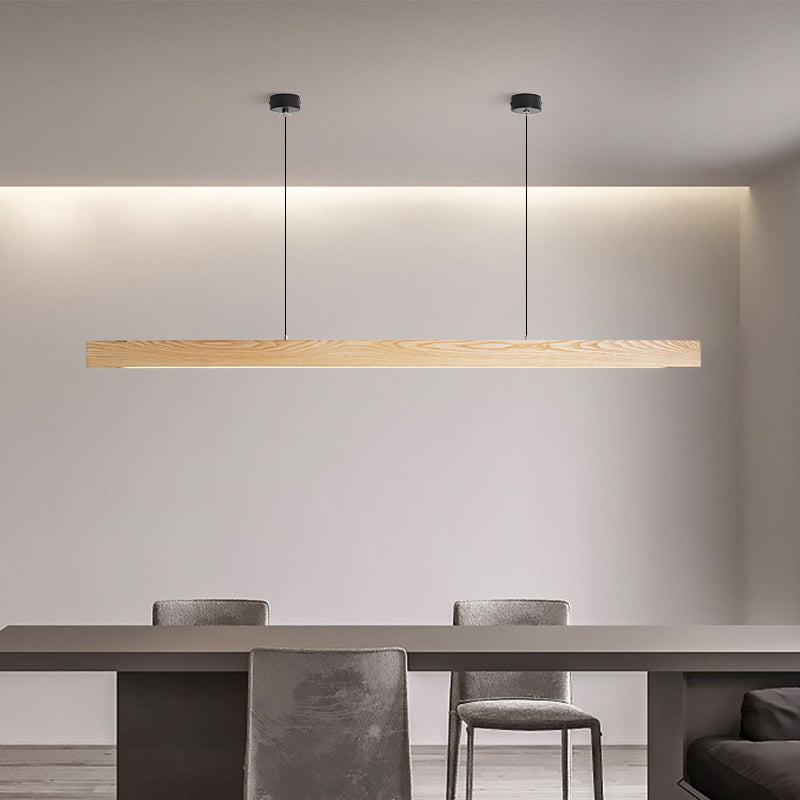 High-Powered Hanging Wooden Beam Pendant Light-9