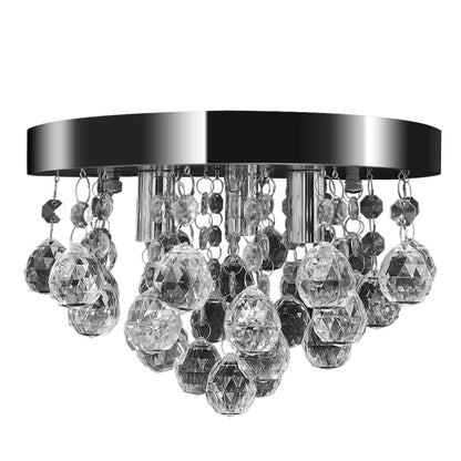 NNEVL Pendant Ceiling Lamp Crystal Design Chandelier Chrome-0